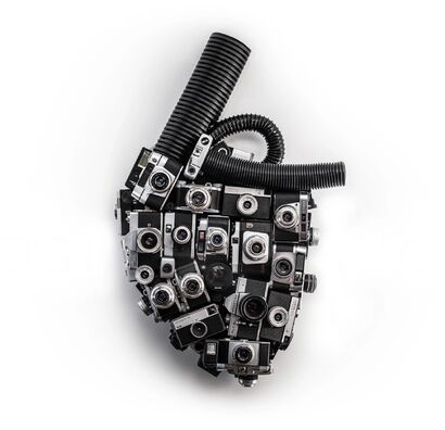 Just Machine\'s Heart - Interactive video installation Sculpture - a Sculpture & Installation Artowrk by Just Machine